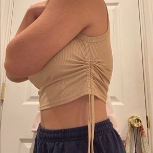 Tan Crop Top
